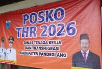 Dinas Ketenagakerjaan dan Transmigrasi (Disnakertrans) Kabupaten Pandeglang, buka posko pengaduan Tunjangan Hari Raya (THR) Lebaran Idul Fitri 2026.