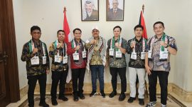 Pimpinan Pusat KAMMI melakukan pertemuan dengan Duta Besar Palestina untuk Indonesia, di Jakarta.