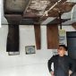 Kondisi atap kantor Dinas Kominfo Kabupaten Lebak terlihat kumuh dan tak terawat.