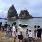 Salah satu destinasi wisata pantai di Kabupaten Lebak, Banten 