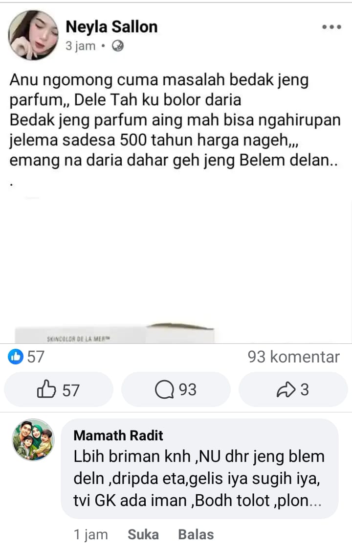 Akun Facebook Diduga Milik Pelaku Kasus Sumpah Injak Al-Qur'an. (POJOKBANTEN)