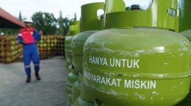 Gambar Ilustrasi harga kenaikan gas Elpiji 3 kilogram.