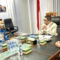 Ketua DPRD Provinsi Banten H.Fahmi Hakim saat berbincang dengan awak media.