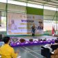 Anggota Komisi X DPR RI, Adde Rosi Khoerunnisa, saat sambutan di acara Workshop Peningkatan Kualitas dan Relevansi Perguruan Tinggi di STKIP Mutiara Banten.
