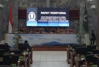 Pembahasan Rancangan Peraturan Daerah tentang Anggaran Pendapatan dan Belanja Daerah (Raperda APBD) Kabupaten Lebak 2027 mendadak memanas. Pasalnya, rapat paripurna penyampaian nota pengantar bupati dan pandangan umum fraksi DPRD Lebak, Senin (28/9/2026) itu ditunda setelah Bupati Lebak Moch Hasbi Asyidiki Jayabaya dan Wakil Bupati Amir Hamzah tidak hadir.