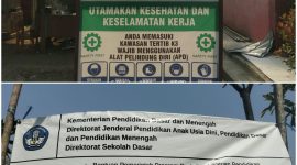 Papan Informasi proyek revitalisasi SDN Kiarajangkung dan SDN Cikiruh Kecamatan Cibitung, Kabupaten Pandeglang.