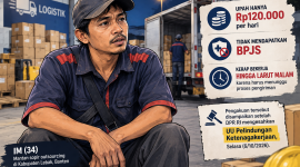 Ilustrasi ChatGPT: Sopir outsourcing di Kabupaten Lebak, Banten, IM (34), mengungkap pengalamannya selama bekerja di perusahaan logistik. Ia mengaku menerima upah sekitar Rp120.000 per hari, tidak mendapatkan BPJS, dan kerap bekerja hingga larut malam karena harus menunggu proses pengiriman. Pengakuan tersebut disampaikan setelah DPR RI mengesahkan UU Pelindungan Ketenagakerjaan pada Selasa (6/10/2026).
